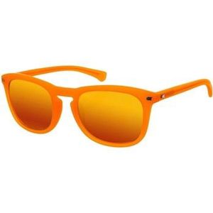 Calvin Klein, Accessoires, Heren, Oranje, ONE Size, Heren Zonnebril in Oranje met Spiegelglazen