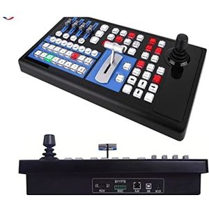 Mini-videomixer, Pro-switcher, Console Schakelbord Controller RS232 RS485 Controle PTZ Camera Live Streaming Uitzending Video Mixer Schakelpaneel met brede compatibiliteit, eenvoudig in te stellen