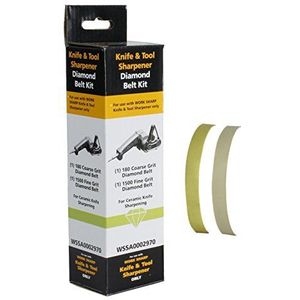 WORK SHARP Diamanten riemset – WSSA0002970 Mes- en gereedschapslijper Riem Kit – Premie kwaliteit diamantschuurmiddelen voor het slijpen van keramische messen