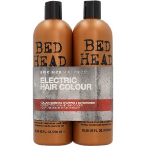 TIGI -Bed Head Colour Goddess Tween Set, Shampoo 750ml/ Conditioner 750ml - For Electric Looking Hair Colour