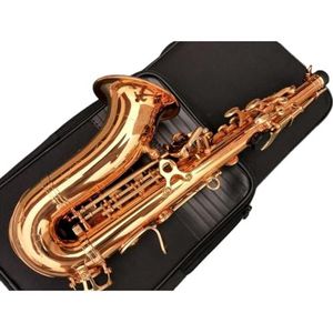 saxofoon kit Gebogen Treble Saxofoon Goudlak B-flat Sax Met Alle Accessoires