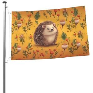 Vlag 2x3FT outdoor vlag tuin vlaggen tapijt hek banner vakantie tuin partij vlaggen, egel