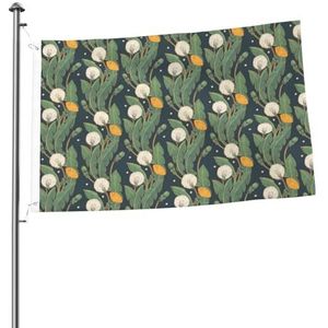 Vlag 2x3FT outdoor vlag tuin vlaggen tapijt hek banner vakantie tuin partij vlaggen, paardebloemen groen
