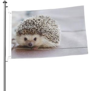 Vlag 2x3FT Outdoor Vlag Tuin Vlaggen Tapestry Hek Banner Vakantie Yard Party Vlaggen, Egel Gedrukt