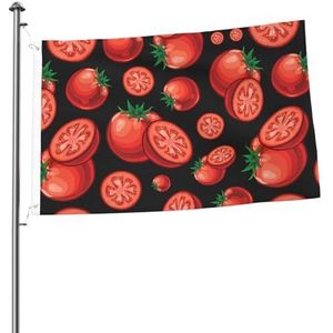 Vlag 2x3FT outdoor vlag tuin vlaggen tapijt hek banner vakantie tuin partij vlaggen, rode tomaten