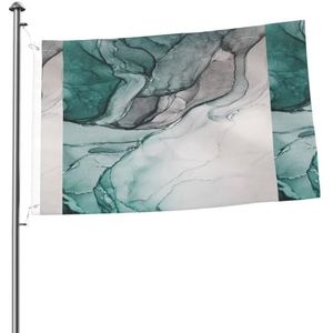 Vlag 2x3FT outdoor vlag tuin vlaggen tapijt hek banner vakantie tuin partij vlaggen, groene marmeren textuur