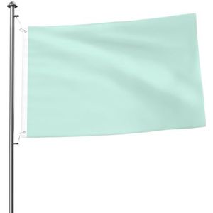 Vlag 2x3FT Outdoor Vlag Tuin Vlaggen Tapestry Hek Banner Vakantie Tuin Feestvlaggen, Mint Licht Aqua