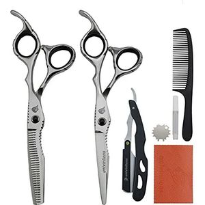 6 ""scheermes cadeau professionele kappers schaar haar gesneden snijscharen Japanse dunner wordende schaar haar styling Texturizing Salon Razor Edge Scissor