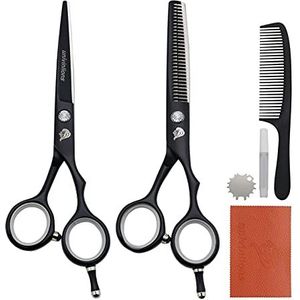 5.5 ""Barber Salon Kappers Haar Styling Scissors Haircut Tijeras Ciseaux Haar Snijden Scharen Japan Kapsets Kit Snijden Schaar