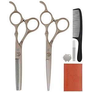 5.5 ""Goedkope Barber HaircutTing Kit Rose Gold Professional Kappers Schaar Snijden Schaar Haar Styling Scissors Dunner Shears