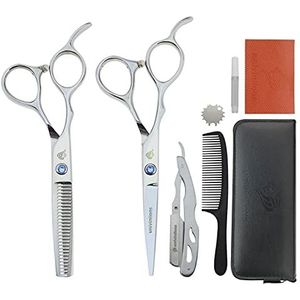 5,5/6.0 ""Links Haarschaar Linkshandige Kappers Schaar Linkshandige Schaar voor Lefty Shears Barber Shaver Razor (Size : 5.5 inch)