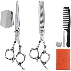 6.0 inch hairdressing schaar kit professionele haar snijden schaar set kam kaper accessoires scharen for kapper haar clipper salon haarclips kapper Winkelbenodigdheden