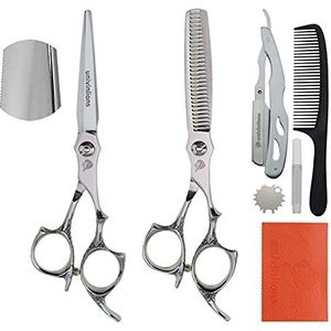 6.0 inch hairdressing schaar professionele haar snijden schaar kit scheermes kam kapper accessoires scharen for kapper haar clipper kapper winkelbenodigdheden Kapsel