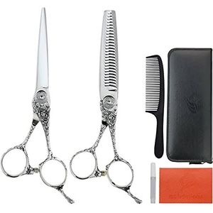 6.0 inch haarschaar professionele hairdressing schaar kit kam kapper accessoires Japanse styling schaar haar clipper professionele schaar voor Kapsel
