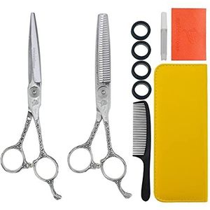 6.0 inch professionele kapper kappers schaar kit haar snijden schaar set kam barber accessoires Japanse styling schaar haar clipper scharen voor Kapper