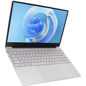 Zilverkleurige Laptop, Vingerafdruklezer 100‑240V Gaminglaptop (EU-stekker)