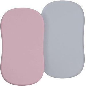 2-Stuks Ademend Baby Wieg Lakens Verwijderbare Hoeslaken Aankleedkussen Cover Voor Baby Wieg Geborsteld Microfiber Baby Wieg Lakens Zacht en Comfortabel Baby Wieg Hoeslaken