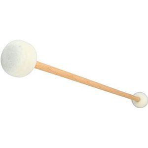 Bass Drum Percussion Mallet, Beautiful Sound Drum Mallet Excellent Touch Beukenhouten Handvat voor Muziekinstrument voor Xylofoon (Wit SP 03 42cm)