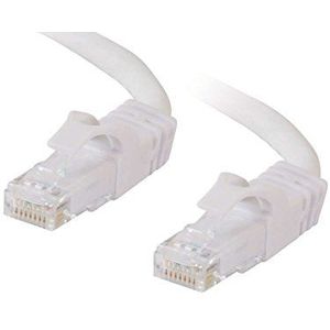 C2G 20M wit CAT6 Ethernet Gigabit LAN netwerkkabel (RJ45) patchkabel, UTP, compatibel met CAT.5, CAT.5e en CAT.7.