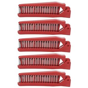 10 Stks Draagbare Opvouwbare Kam Outdoor Opvouwbare Kam (Rood)