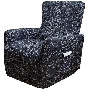 Stretch Recliner Cover met zakken Reclining Slipcover 4-Delige Lazy Boy Recliner Sofa Chair Cover voor Recliner Meubel Beschermer voor Kind Huisdier (Color : #26)