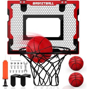 mini-basketbalkorf, kamer met 3 basketbalballen, cadeau voor jongens en meisjes, sportspeelgoed, basketbalmand, set, outdoor, binnen