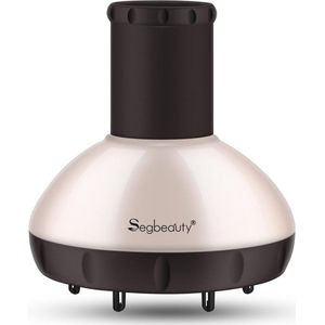 Diffuser voor haardrogers, verbeterde diffuser voor krullend, golvend haar, professioneel salon-diffuser, zonder kroezen, voor blazer met een mondstuk van 1,57 - 1,97 inch