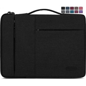Laptophoes 14 inch stootvaste laptoptas, beschermhoes, waterdichte laptophoes, compatibel met MacBook Air/MacBook Pro 13-13,3 inch, zwart