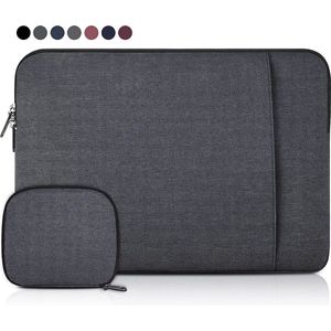 Laptop Bag Compatible with MacBook Air/MacBook Pro 13-13.3 Inch Sleeve Shockproof Laptop Sleeve Case Waterproof Laptop Case Notebook Bag with Small Case Grey