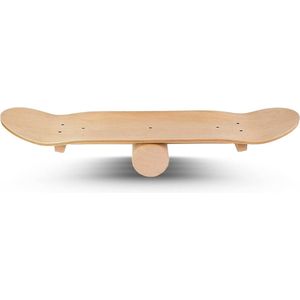 Balansskateboard hout/surf balansbord incl. roller I coördinatietraining voor surfplanken, surfplanken, skateboards, sportbalansborden, kracht- en balanstrainers binnen en buiten