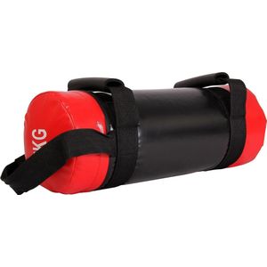Power Bag incl. workout I gewichtszak fitness gewichten 5-30 kg I kunstleren tas zwart/rood ideaal voor functionele fitness krachttraining conditietraining