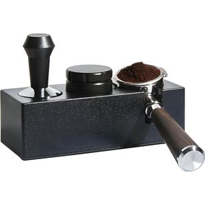 Tamperstation: 51 mm - 58 mm universeel tamping station plastic koffie tamper station espresso distributie zeef houder houder station barista accessoires set