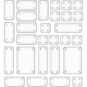 Lade Organizer - 28 Stuks - Opbergsysteem Voor Lades - Met 4 Maten - Kantoor Slaapkamer Keuken