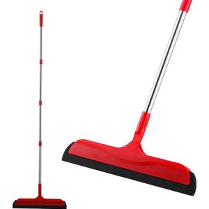 Mitclear Water Squeegee Floor Squeegee with Adjustable Handle (124 cm), Foam Squeegee for Wet Floor, Water Squeegee for Shower, Bathroom, Kitchen, Pet Hair