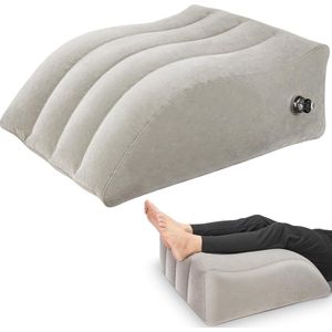 Raiser Pillow Opblaasbaar wigkussen, Comfort Beenkussen om te slapen, Opblaasbaar kussen voor een betere pasvorm op de huid, Verbetert de bloedcirculatie en vermindert zwelling