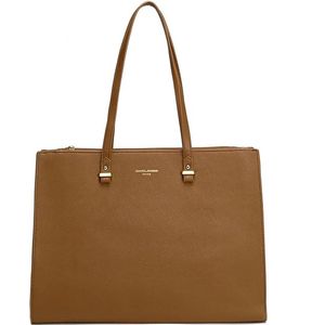 Handtas voor dames, grote maat XL - schoudertas middelbare school, werk, zakelijk, A4 - kunstleren tas shopper handvat lange laptoptas