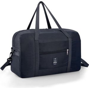 Easyjet Ryanair handbagage 40 x 20 x 25 45 x 36 x 20 waterdichte reistas opvouwbare handbagage weekendtas perfect voor bagage, sport, kamperen, in elegant zwart, A-40x20x25-zwart