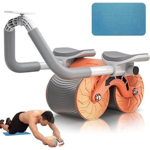 Automatische Rebound Abdominale Roller Abdominale Oefeningsroller met Elleboogsteun AB Roller Abdominale Trainer voor Core Krachttraining Buikspiertraining Thuisfitness