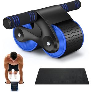 Roller Abdominale Trainer Wiel Fitness Roller Abdominale Roller Training Thuistrainingsapparatuur Abdominale Roller Abdominale Trainer met stevige dubbele wielen en automatische rebound