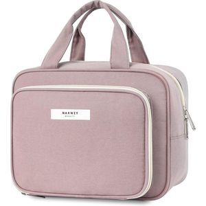 hangende toilettas reizen make-up tas cosmetische organizer voor vrouwen en meisjes, Stoffige Roos