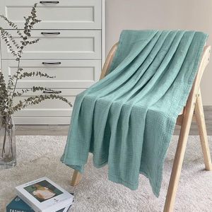 Mousseline Babydeken Peuterdeken 119 x 119 cm Salie