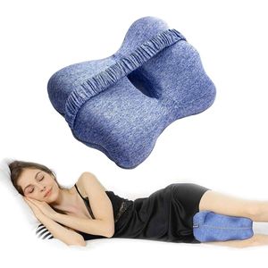 Orthopedisch kniekussen, beenkussen, kniekussen voor zijslapers, traagschuim zijslaapkussen, orthopedisch kussen, verlichting van heup-, rug- en kniepijn