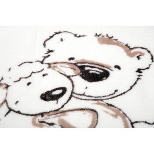 Lieblingsmensch motief, 75 x 100 cm, microvezelfleece, wit