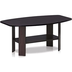 Simple Design salontafel, hout, donker walnoot, 54,61 x 90,17 x 41,28 cm