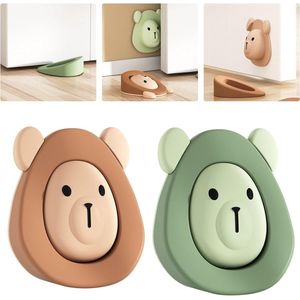 Deurstopper deurwig wig kunststof deurstopper kunststof wiggen deurblokker rubber lijm kinderkamer vloer zonder boren muur zelfklevend, 2 stuks