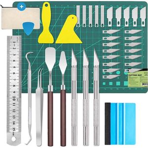 39 stuks plotter accessoires, scalpel snijgereedschap Messen, vinyl wieden gereedschap doe-het-zelf knutselgereedschap, knutselmes cuttermes, cameo's, effen