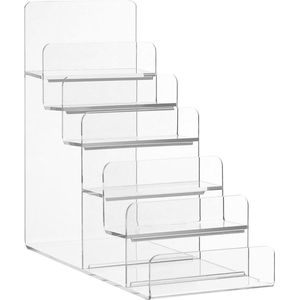 Helder Acryl 6 Tier Display Acryl Riser Display Lade voor Nummer Stap Acryl Portemonnee Bril Display Organizer Houder