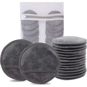 Make-up pads zachte zachte zachte microvezel cosmetische pads verwijderen alleen met water