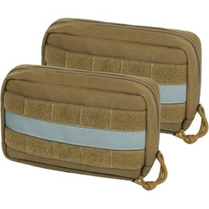 Voederzak voor honden, 2 stuks, grote rumtemolle, voederzak, hondentraining met reflecterende strepen, verhaal voor tactische hondentuigjes, training, wandelen