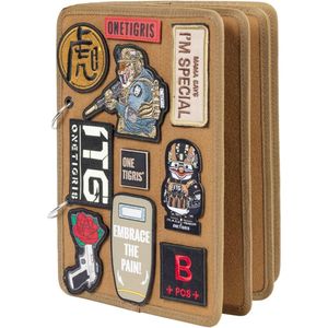 Tactical militaire patch houder plaat klittenband bord | herbruikbare verpakking (losse blad patches) (coyote bruin)